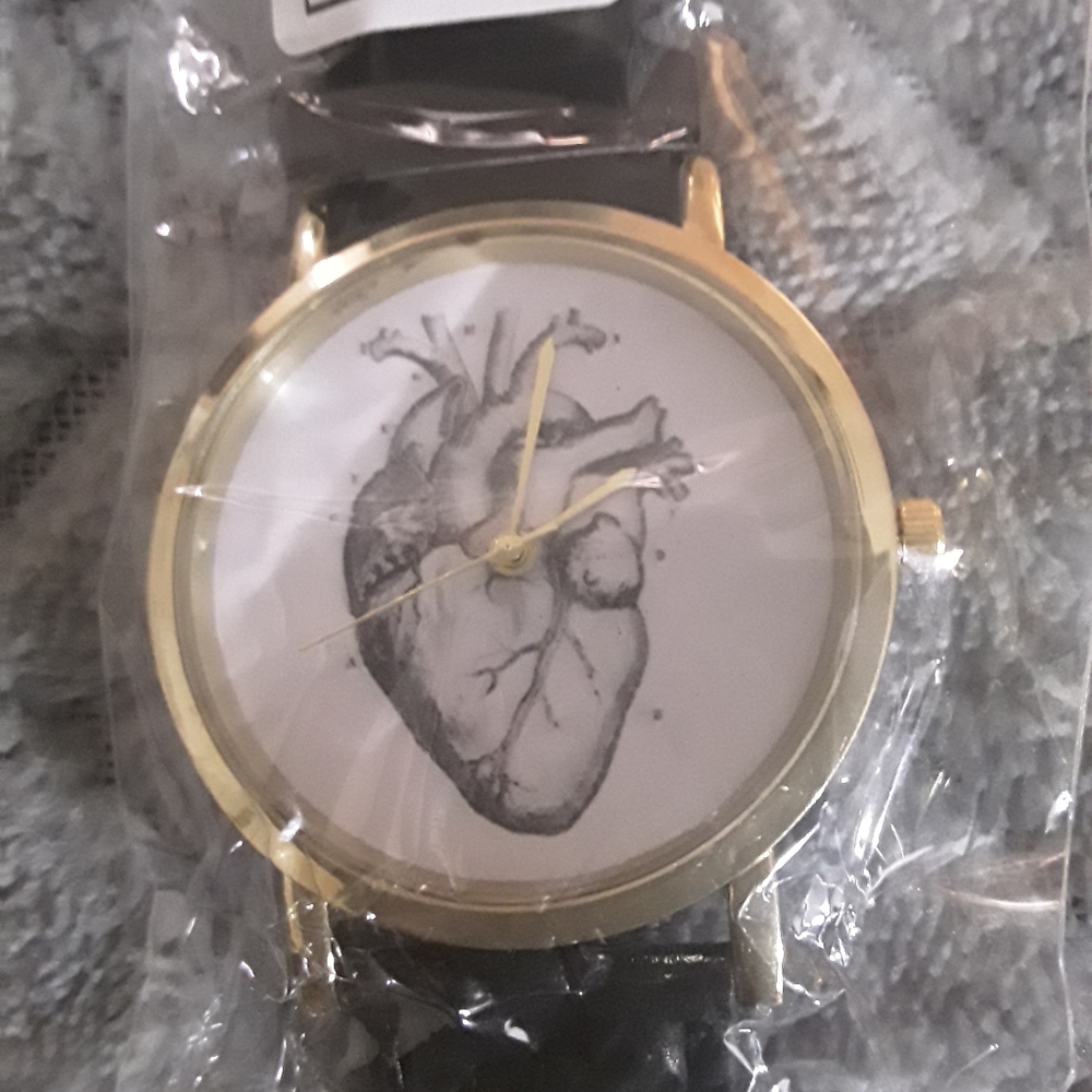 Unisex Anatomical Heart Watch Tell Tale Heart - Picture 4 of 4